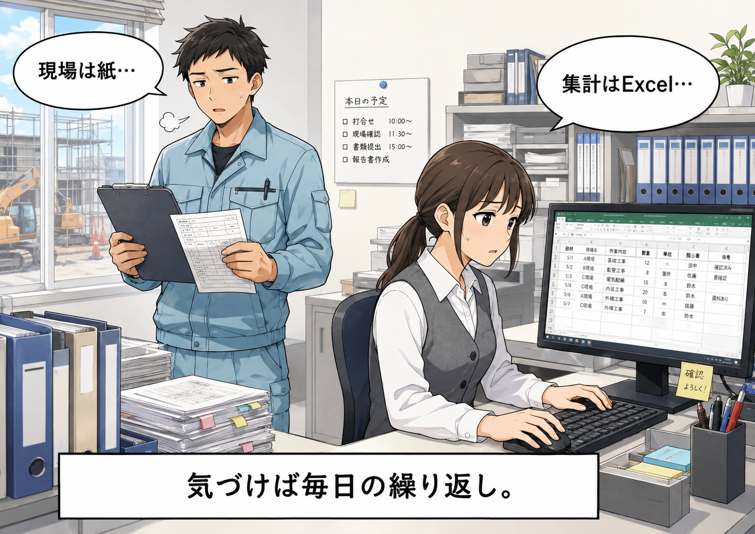 ペーパーレス化 1コマ目